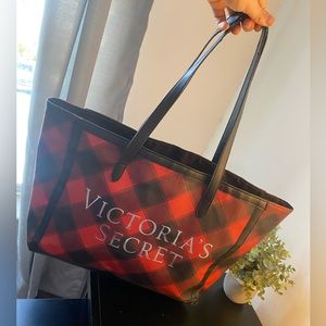 Plaid Victorias Secret Tote